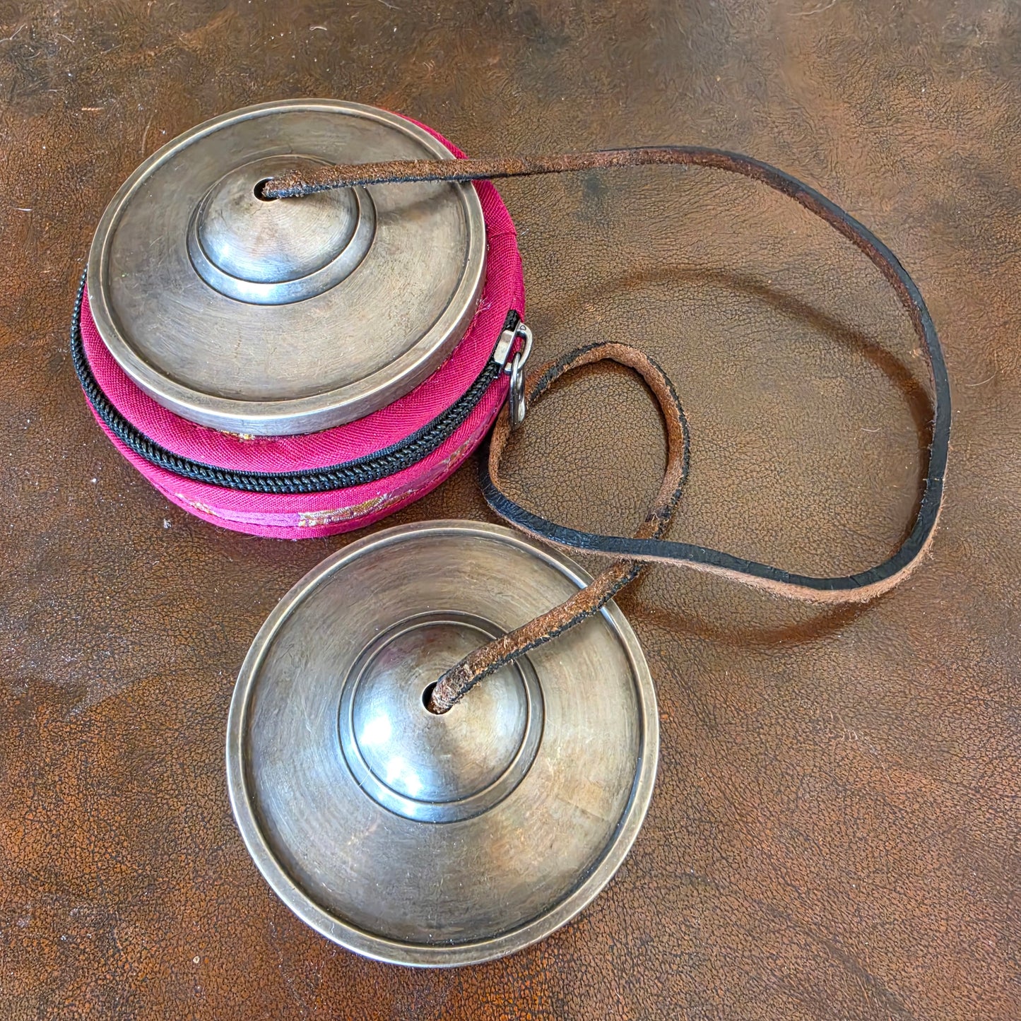 3" Tibetan Tingsha Bells – Handcrafted in Nepal (Plain Finish)