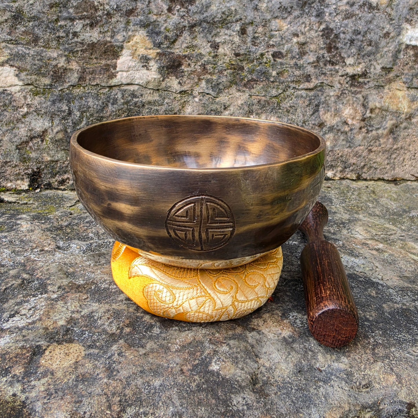 4" Full Moon Tibetan Singing Bowl – Handcrafted in Nepal | Meditation & Sound Healing