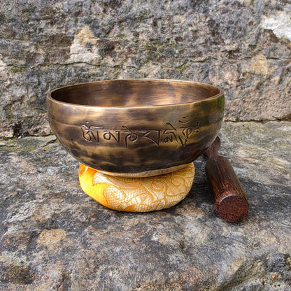 4" Full Moon Tibetan Singing Bowl – Handcrafted in Nepal | Meditation & Sound Healing