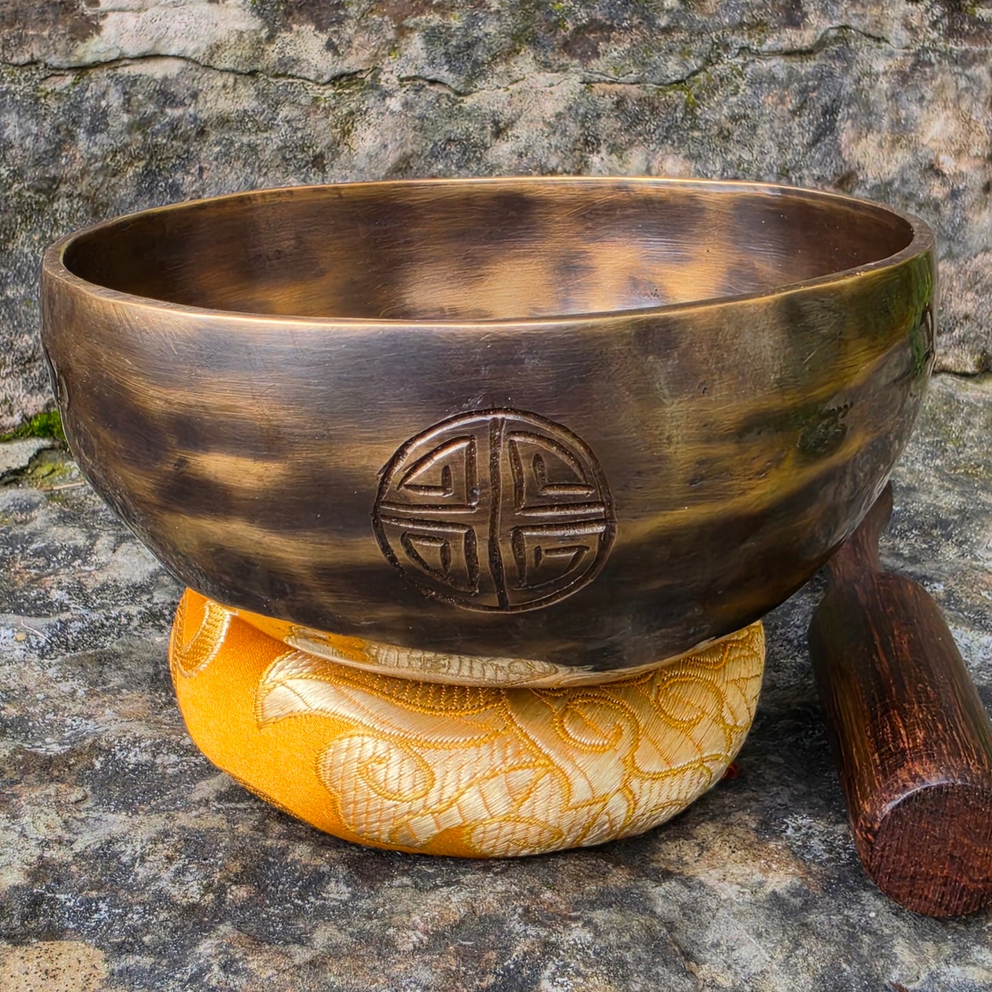 4" Full Moon Tibetan Singing Bowl – Handcrafted in Nepal | Meditation & Sound Healing