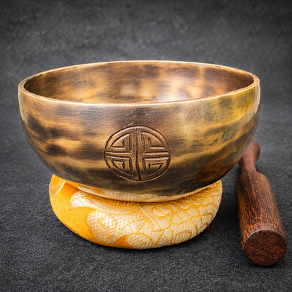 4" Full Moon Tibetan Singing Bowl – Handcrafted in Nepal | Meditation & Sound Healing