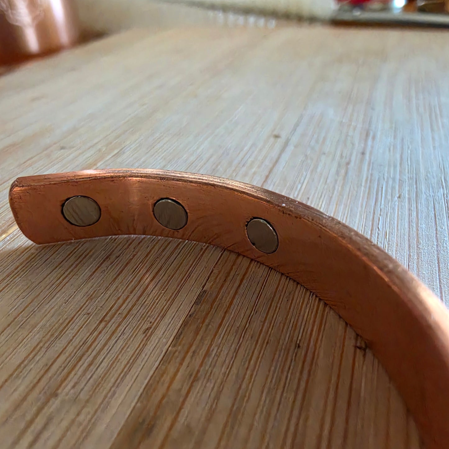 Pure Copper Magnetic Om Namah Shivaya Bracelet – Adjustable Handcrafted Copper Cuff