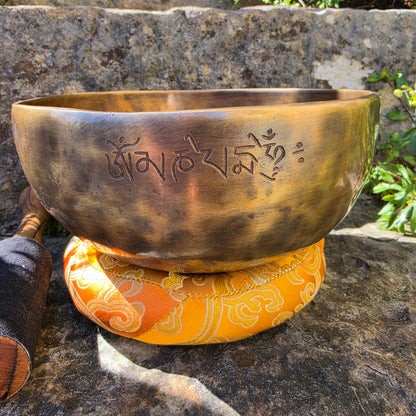 7.5" Full Moon Tibetan Singing Bowl – Handmade in Nepal