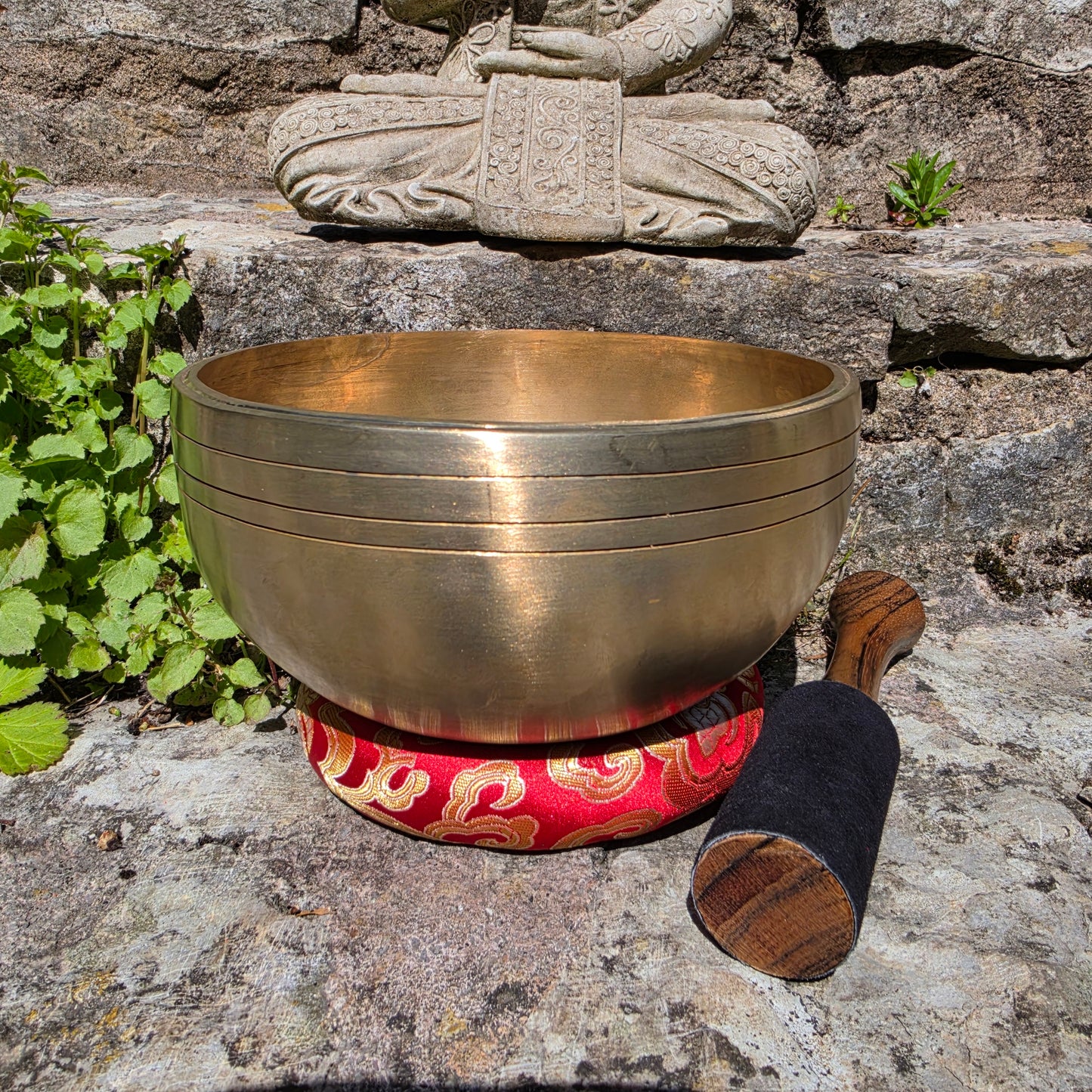 7.5" Lingham Tibetan Singing Bowl – Antique Style | D#4 Note