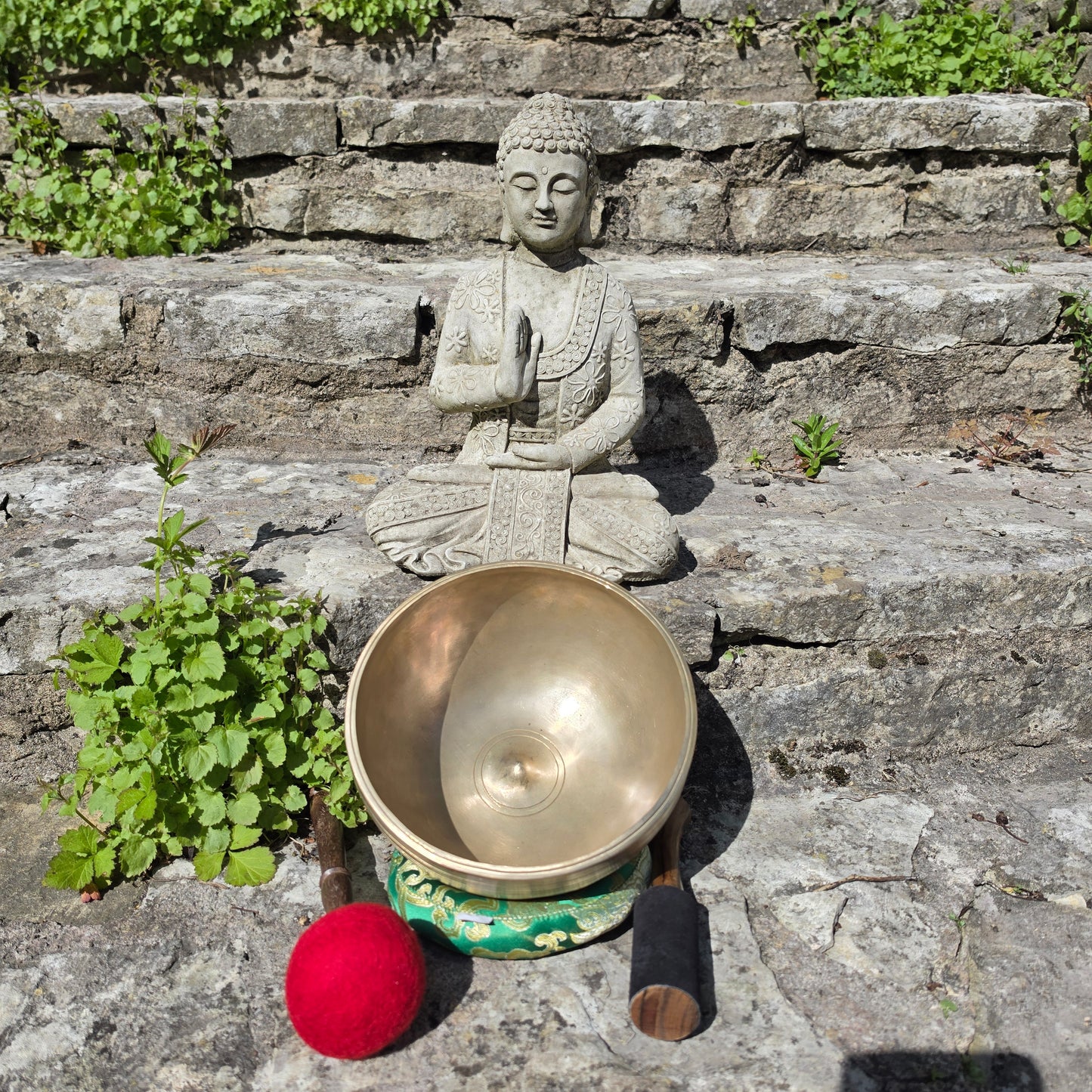 8" Lingham Tibetan Singing Bowl – Antique Finish | B3 Note