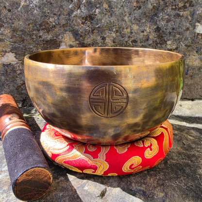 6" Full Moon Tibetan Singing Bowl | Handmade in Nepal