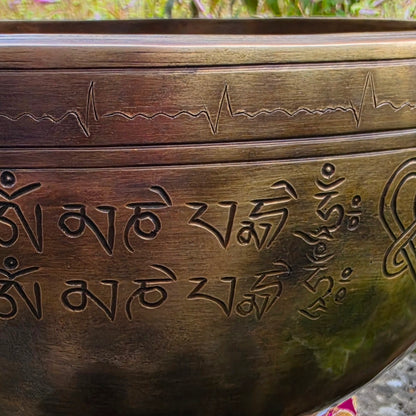 Heartbeat Tibetan Singing Bowl – 10” Meditation & Sound Healing Bowl