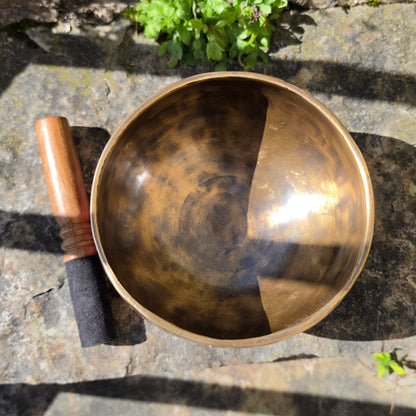 5″ Full Moon Tibetan Singing Bowl – Handcrafted in Nepal