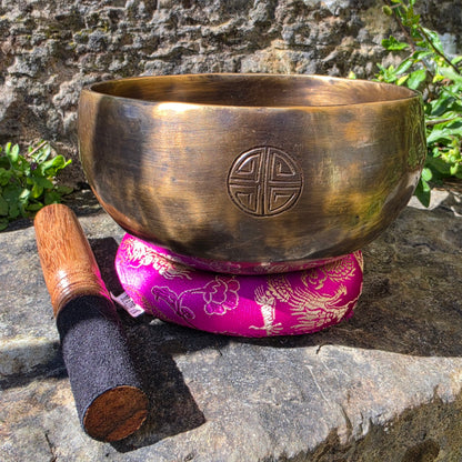 5″ Full Moon Tibetan Singing Bowl – Handcrafted in Nepal