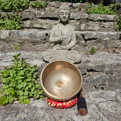 7.5" Lingham Tibetan Singing Bowl – Antique Style | D#4 Note