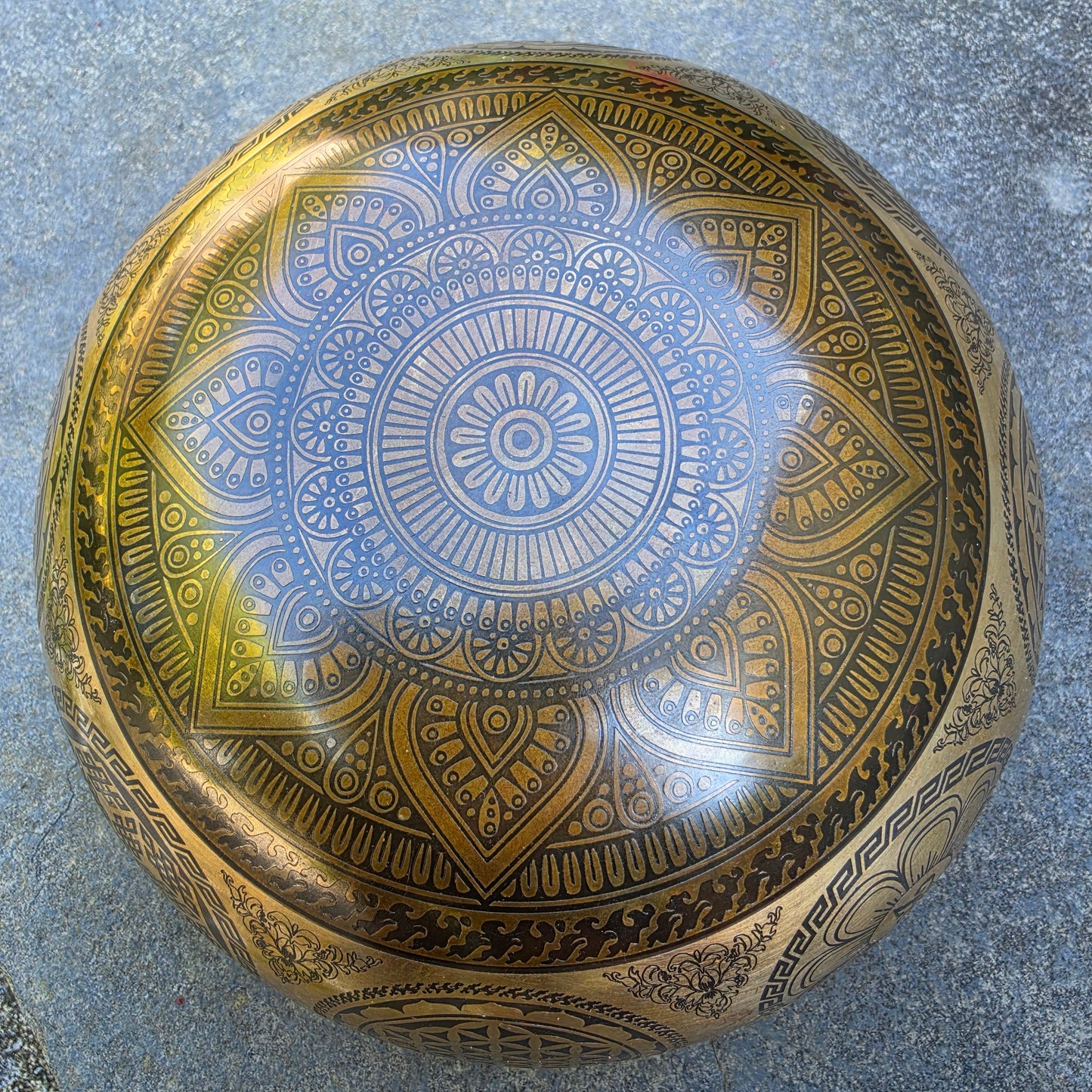 8" Tantric Yab Yum Handcrafted Tibetan Singing Bowl