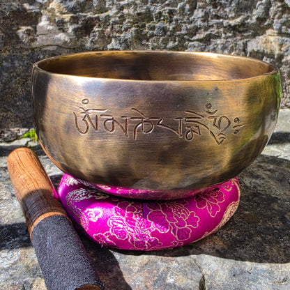 5″ Full Moon Tibetan Singing Bowl – Handcrafted in Nepal